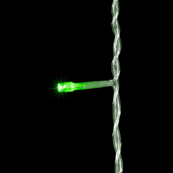 Светодиодная бахрома 3,1*0,5 м., 150 зеленых LED ламп, прозрачный провод ПВХ, Beauty led (PIL150-10-2G)