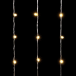 Светодиодный занавес с колпачком 2*3 м., 600 теплых белых LED ламп, прозрачный провод ПВХ, IP65, LTC (PCL602CAP-10-2WW)