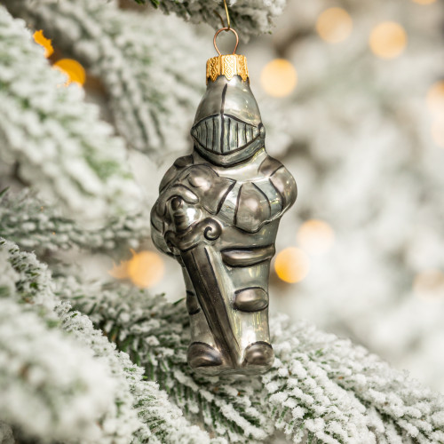 Елочное украшение Рыцарь, стекло, 11 см., 1 шт., Витус (А218)