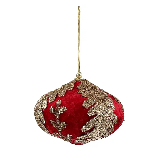 Винтажный шар Луковица Императорская 10*13 см., 1 шт., Christmas De Luxe (86619)