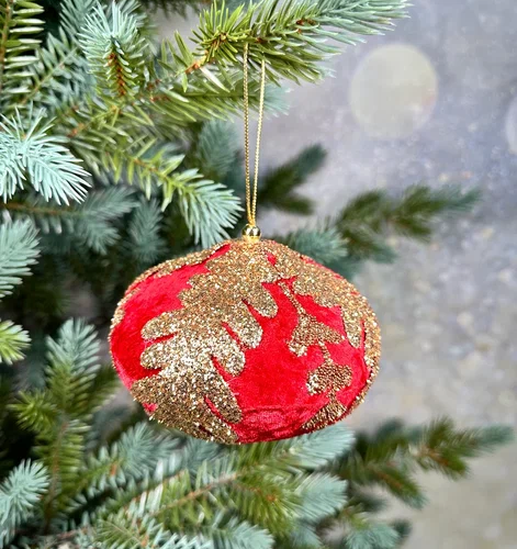 Винтажный шар Луковица Императорская 10*13 см., 1 шт., Christmas DeLuxe (86619)