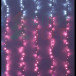 Занавес с эффектом бегущий огонь 2*1.6 м., 24V, 150 LED ламп бело - розового цвета, прозрачный провод, Beauty Led (ESI150-SH10-1WP)