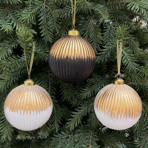 Набор стеклянных шаров Шахерезада 100 мм., 6 шт., Christmas DeLuxe (13126)