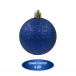 Набор пластиковых шаров Вернисаж 80 мм., синий, 32 шт., Christmas DeLuxe (89589)