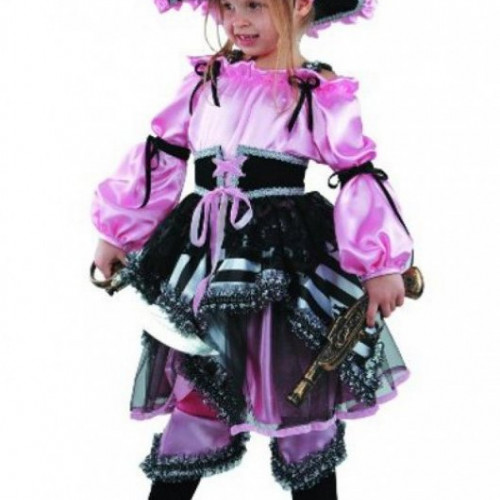 Карнавальный костюм Пиратка, розовая