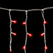 Светодиодная бахрома мерцающая 3,1*0,5 м, 220V., 150 красных LED ламп, соединяемая, прозрачный ПВХ, Beauty Led (PIL150BL-10-2R) в Санкт-Петербурге