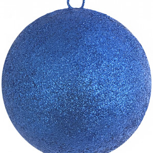 Шар из пенополистирола с блестками Искристый 100 мм., синий, ПромЕлка (SHI-100BLUE)