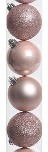 Набор пластиковых шаров  Сказка 60 мм, розовый, 10 шт, Kaemingk (020183)     