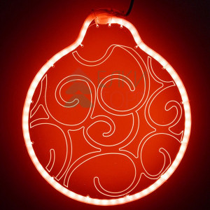 Светодиодная фигура Шар из акрилайта 30*30 см., 220В, красное свечение, LTC (HFS3-2R)