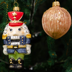 Набор украшений Щелкунчик с орехом 2 шт., стекло, Витус (62282)