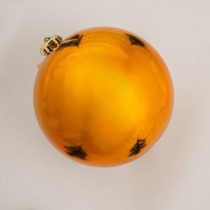 Шар пластиковый глянцевый 150 мм., золотой, ЕлкиТорг (150103)