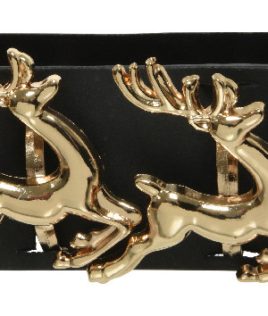 Кольца для салфеток Оленята, 4 см., 4 шт., золото, Kaemingk (607998/1)