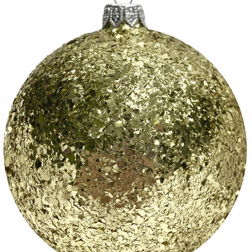 Шар пластиковый Серпантин, 115 мм., 1 шт., золото, ПромЕлка (ШИПЛС-115Gold)