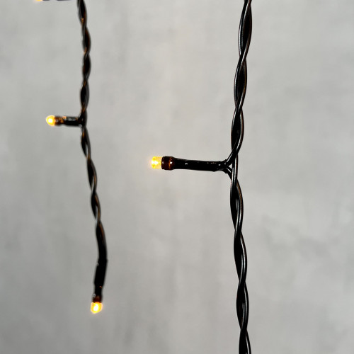 Светодиодная бахрома 3,1*0,5 м., 150 экстра теплых белых LED ламп, черный провод ПВХ, LTC (PIL150-11-2EWW) в Санкт-Петербурге