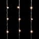 Светодиодный занавес с колпачком 2*3 м., 600 экстра теплых белых LED ламп, прозрачный провод ПВХ, IP65, LTC (PCL602CAP-10-2EWW)