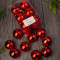 Набор пластиковых шаров Вероника 60 мм., красный глянцевый, 12 шт., ЕлкиТорг (150214)