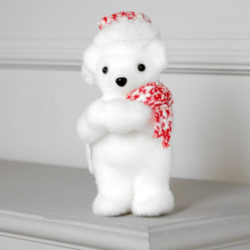 Светодиодная фигура Мишка в шапке 9×23×7 см., батарейки CR2032х2, тёплые LED,  Luazon Lighting (4843989)