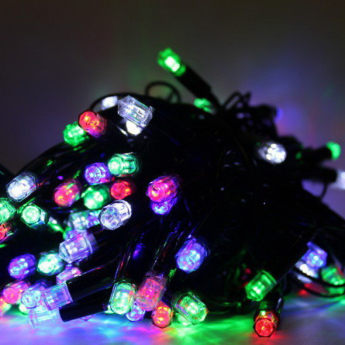 Гирлянда LED, 100 ламп, 10 м., многофункционал ,мультицвет, TST (56-0240)