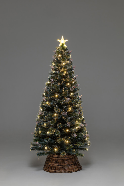 Оптоволоконная елка с LED лампочками Альпийская 120 см., леска+пвх, контроллер (Т2162-120)