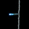 Светодиодная бахрома 1*1 м., 220V., 65 небесно-голубых LED ламп, прозрачный силикон, Beauty Led (ECC65-10-2SB)