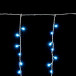 Светодиодная бахрома 1*1 м., 220V., 65 небесно-голубых LED ламп, прозрачный силикон, Beauty Led (ECC65-10-2SB) в Санкт-Петербурге