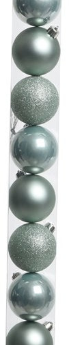 Набор пластиковых шаров  Сказка 60 мм, стальной, 10 шт, Kaemingk (020203)    