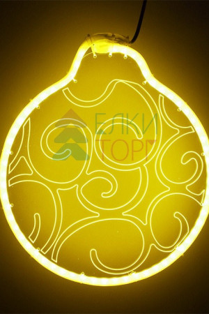 Светодиодная фигура из акрилайта 30*30 см., 220V., желтое свечение, Beauty Led (HFS3-2Y)