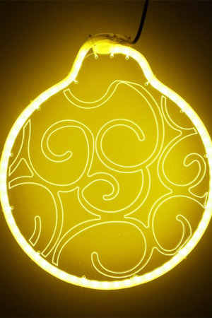 Светодиодная фигура Шар из акрилайта 30*30 см., 220В, желтое свечение, LTC (HFS3-2Y)