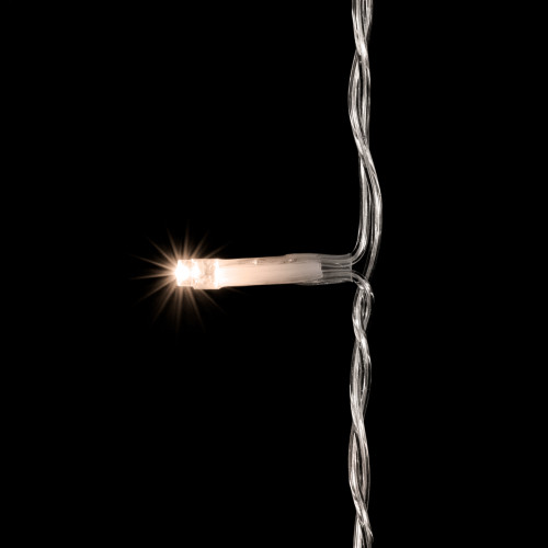 Светодиодный мерцающий облегченный занавес 2*3 м, 220V., 600 теплых белых LED ламп, прозрачный ПВХ, Beauty Led (PCL600NOTBL-10-2WW) в Санкт-Петербурге