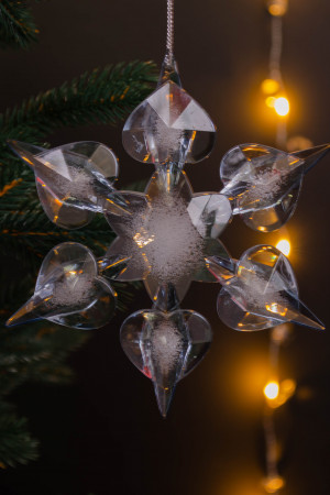 Подвеска Снежинка Нежность 10,5*12 см., Noelle (83590/2)