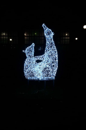 Светодиодная фигура Медведица с медвежонком 230 см., Сад Радости (SR163)