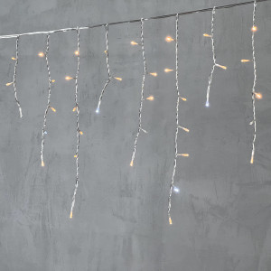 Светодиодная бахрома 3,1*0,5 м.,150 экстра теплых белых LED ламп, мерцание, прозрачный провод ПВХ, LTC (PIL150BLW-10-2EWW)