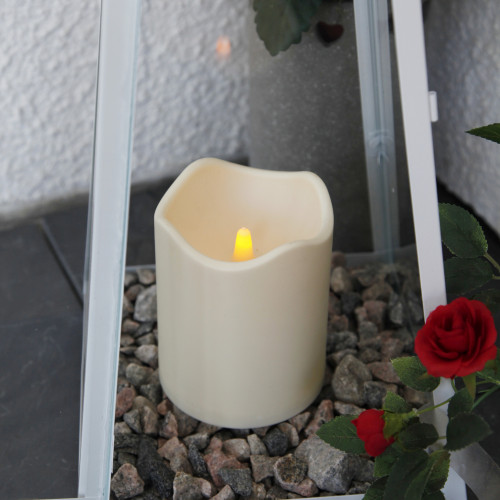 Светодиодная свеча сенсорная 12.5 см, бежевый, пластик, на батарейках, Lampirida (068-23)