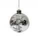 Набор винтажных стеклянных шаров Старинный вальс 100 мм., серебро, 6 шт., Christmas DeLuxe (13021)