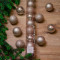 Набор пластиковых шаров  Сказка 60 мм, лен, 10 шт, Kaemingk (020243)    