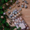 Набор елочных украшений Звездный 30 мм, 33 предмета, голубой, серебро, Kaemingk (023473)