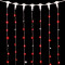 Светодиодный занавес с белым бликующим диодом 2*3 м, 220V., 600 красных LED ламп, прозрачный ПВХ, Beauty Led (PCL600BLW-10-2R)
