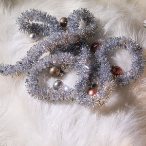 Мишура Праздничная д.35 мм., дл.2 м.,серебро, КАЗ КОМ (Г-270/серебро)