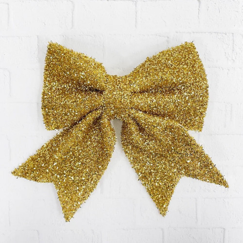 Бант Бьянка 30x34 см., 1 шт., золото, Christmas DeLuxe (86826) в Санкт-Петербурге