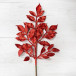 Ветвь с листочками красная 71 см., Christmas DeLuxe (89514)