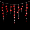 Светодиодная бахрома 4,9*0,5 м., 240 LED красный, мерцание, прозрачный провод ПВХ, Beauty Led (PIL240BLW-10-2R)