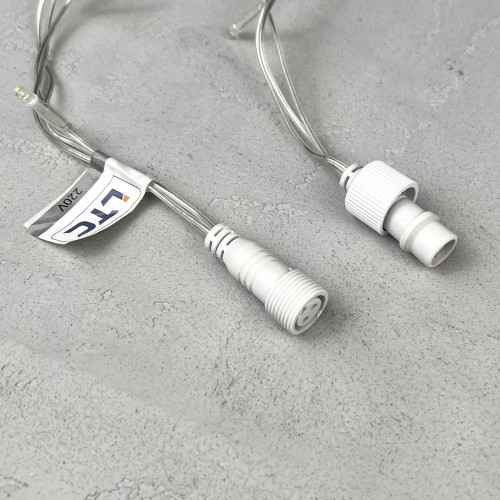 Светодиодная бахрома 4,9*0,5 м., 240 LED красный, мерцание, прозрачный провод ПВХ, Beauty Led (PIL240BLW-10-2R) в Санкт-Петербурге