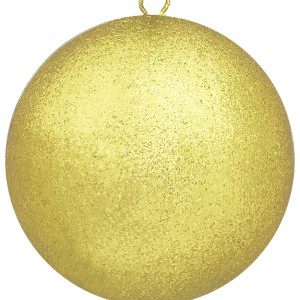 Шар из пенополистирола с блестками Искристый 100 мм., золото, ПромЕлка (SHI-100GOLD)
