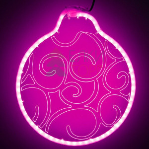 Светодиодная фигура Шар из акрилайта 30*30 см., 220В, розовое свечение, LTC (HFS3-2P)