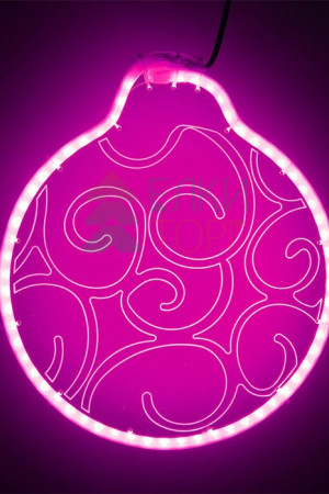 Светодиодная фигура из акрилайта 30*30 см., 220V., розовое свечение, Beauty Led (HFS3-2P)