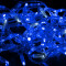 Светодиодная нить 100 синих LED ламп, 10 м., 220В, мерцание, прозрачный провод ПВХ, Teamprof (TPF-S10CF-220V-CT/B)