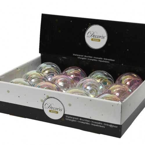 Набор пластиковых шаров  Небесная Радуга 80 мм., 12 шт.,  Kaemingk (020902)