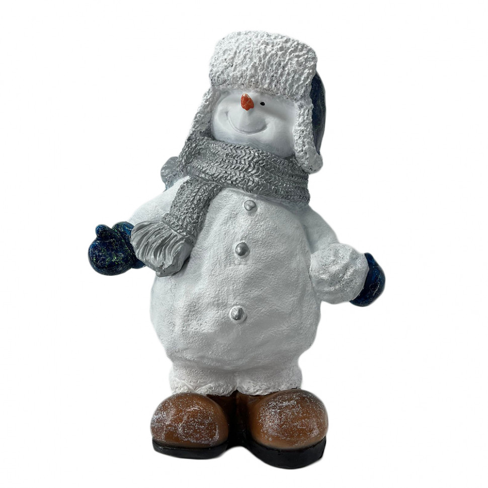 Фигура Снеговик в шапке и шарфе 53 см., ЕлкиТорг (НФ134)