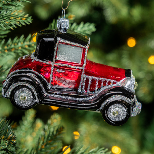 Елочное украшение Джип, стекло, 6 см., 1 шт., Irena CO (55303)