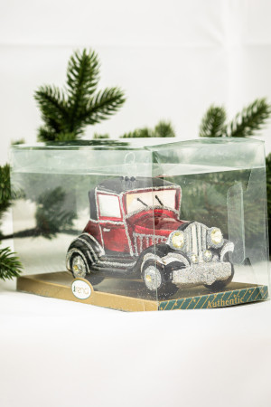 Елочное украшение Джип, стекло, 6 см., 1 шт., Irena CO (55303)